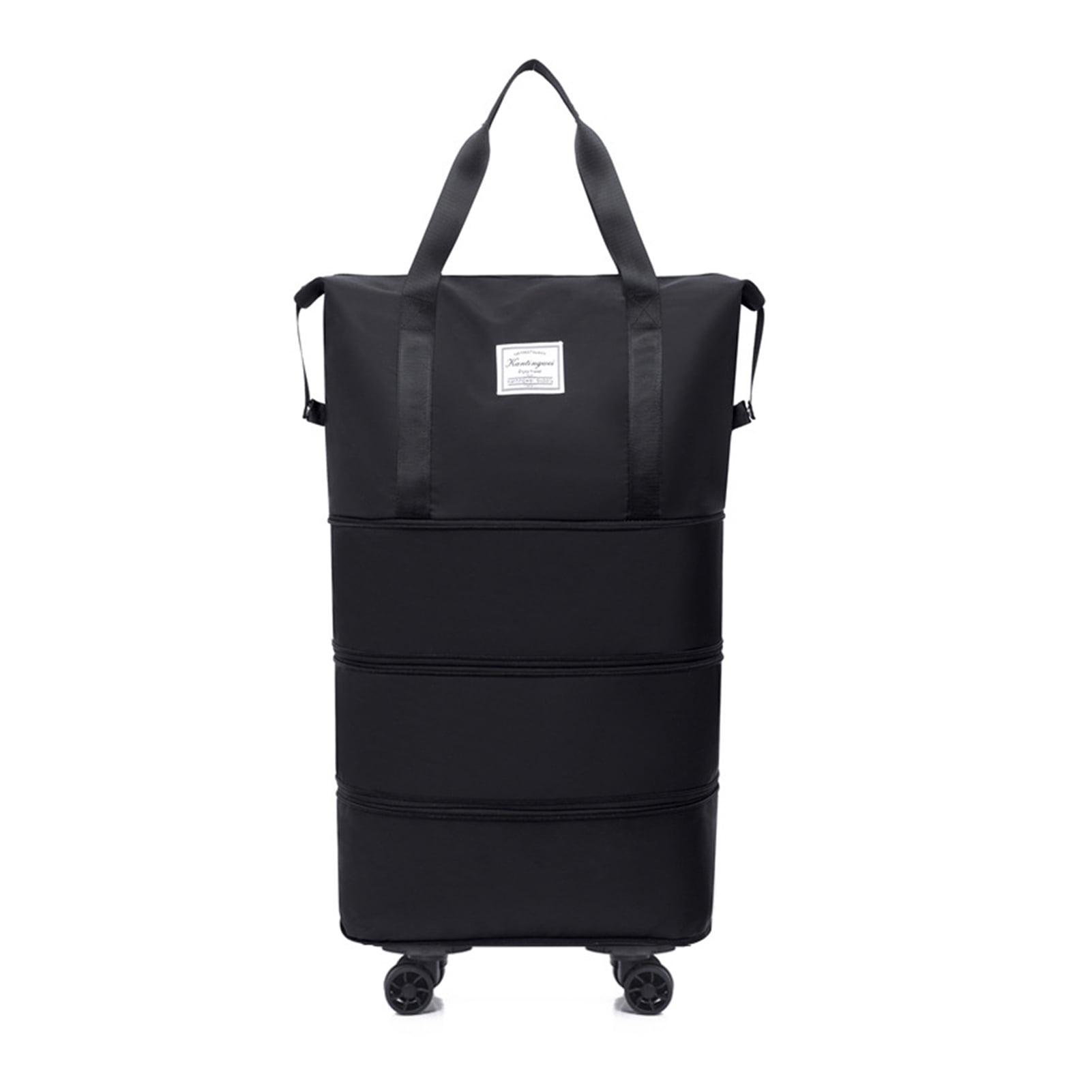 Callipe Luggage Bag with Multiple Compartments Large Capacity Waterproof Tear-Resistant Expandable Duffel with Removable Wheels