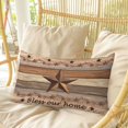 thumbnail image 4 of Western Texas Star Retro Pillow Covers, Linen Long Throw Pillow Case, Vintage Farmhouse Berry Brown Wood Holiday Pillow Protector Decorative Cushion Cover for Living Room/Bedroom 20" x 36", 4 of 8