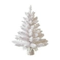 thumbnail image 3 of yotijay Xmas Mini Artificial Tree, Small Xmas Artificial Tree ,White Miniature Christmas 23.62inchx15.75inch, 3 of 9