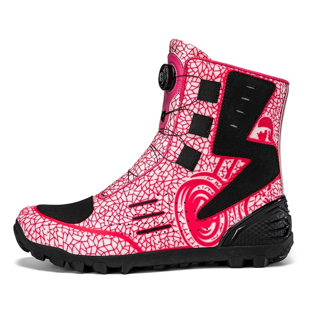 Botas De Moto Y Zapatos De Moto Para Todas Las Estaciones Para Hombre Y Mujer,Polvo negro,42