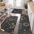 thumbnail image 2 of Black Gothic Sun Planet Pattern Kitchen Rugs Sets Of 3,Kitchen Runner Rugs Non Skid Washable,Decorative Kitchen Floor Mats for Kitchen,Sink,Laundry,17"x30"+ 17"x47" + 17"x59", 2 of 6