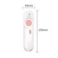thumbnail image 5 of White and pink stainless steel cat nail clippers for pets, manicure supplies, anti-cut., 5 of 5