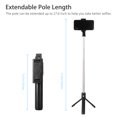 thumbnail image 4 of Kit de Perche à Selfie 2 en 1 - Perche à Selfie Extensible Trépied Téléphone Portatif Trépied Monopode avec Télécommande Bluetooth Obturateur, Universel pour iPhone 11 Samsung Android, Tous les Téléphones de 4.0 à 6.5 Pouces, 4 of 9
