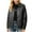 *Black, variant on ClodeEU Womens Faux Leather Bomber Jacket With Pockets,Trendy Zip Up Lapel Outwear Jacket Green,Womens Plus XL