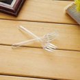 thumbnail image 3 of 100pcs Clear Plastic Forks, 3 of 5