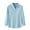 Light Blue, variant on LYXSSBYX Mens Shirts Long Sleeve Clearance Men's Fashion Autumn and Winter Stand Collar Long Sleeve Solid Color Cotton Linen Shirt Top