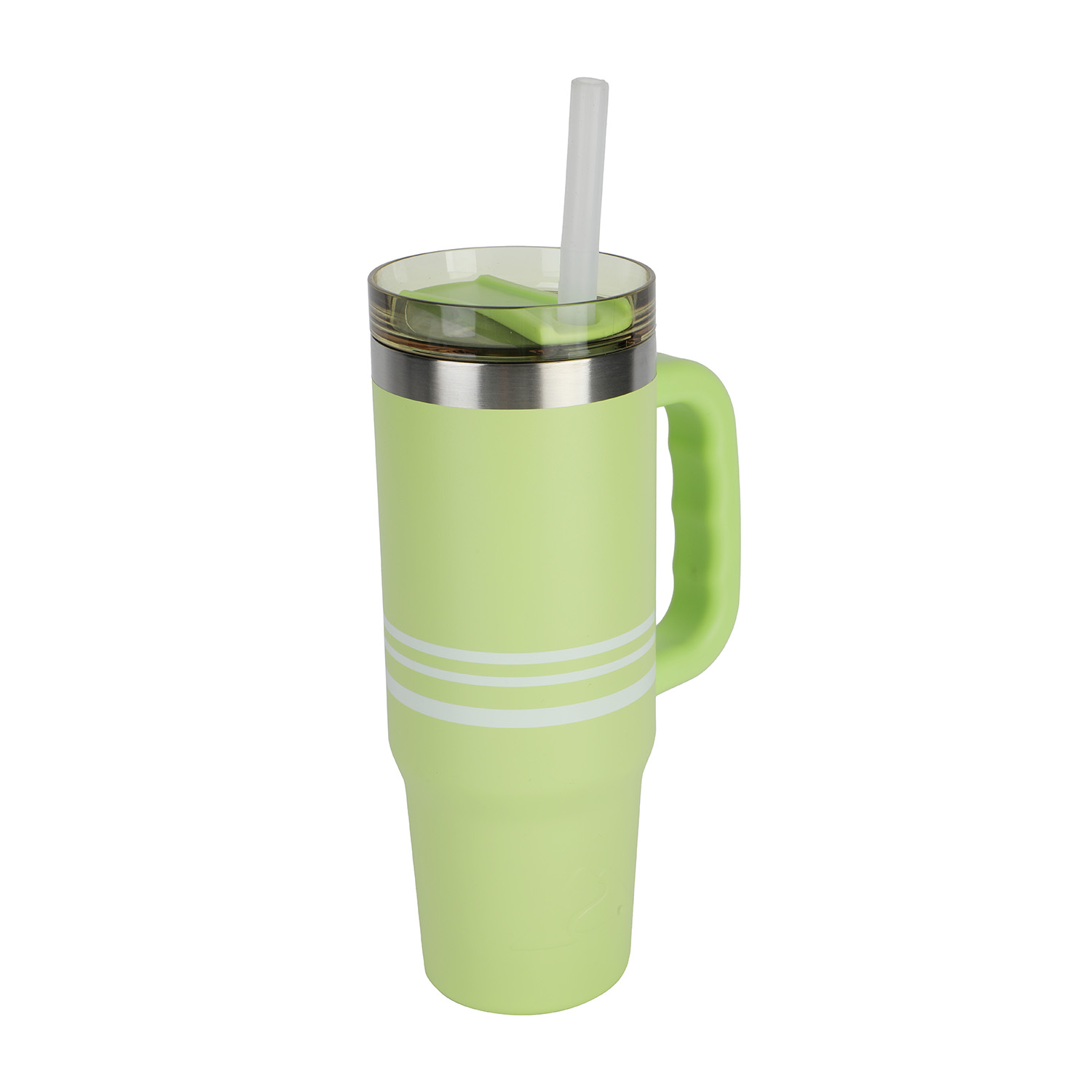 Vaso Térmico de Acero Inoxidable de 30 oz con Asa Ozark Trail, Rayas Lima Sónica 8