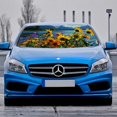 thumbnail image 2 of Awypu Car Sun Shade Windscreen Visor flowers lake mountains Car Shades for Front Windows 51.18*27.59 in, 2 of 7