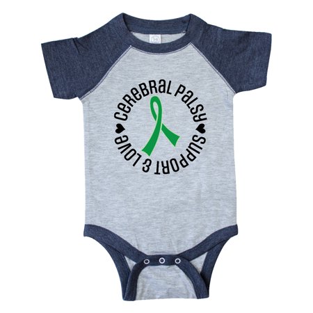 

Inktastic Cerebral Palsy Awareness Ribbon Support Love Gift Baby Boy or Baby Girl Bodysuit