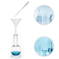 thumbnail image 4 of ColoMX Juego de 4 embudos de vidrio: 40 mm, 50 mm, 75 mm y 100 mm. Embudos de vidrio para transferencias precisas de líquidos. Para aplicaciones de laboratorio y manualidades., 4 of 8