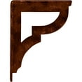 thumbnail image 6 of Ekena Millwork 1 1/2"W x 7 1/2"D x 10"H Bradford Wrought Iron Bracket, (Single center brace), Antiqued Copper, 6 of 10