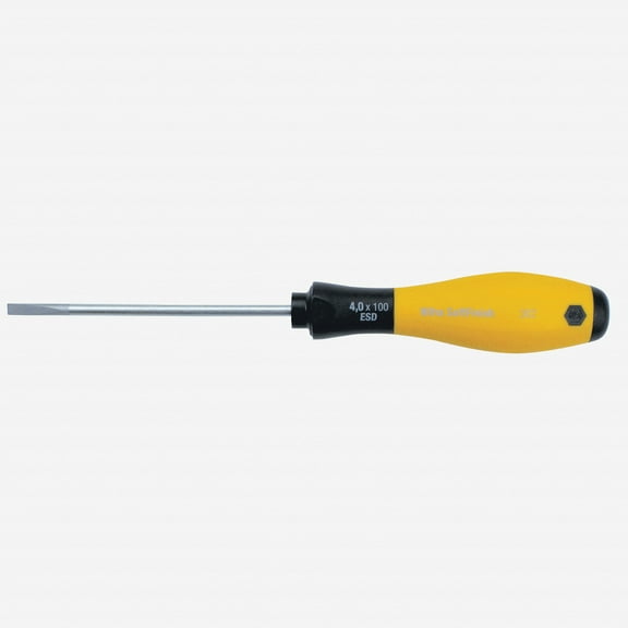Wiha 30242 3 x 100mm ESD SoftFinish Slotted Screwdriver