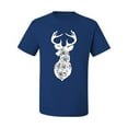 thumbnail image 2 of Deer Rose Animal Lover Men's Graphic T-Shirt, Royal, Large, 2 of 3