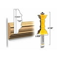 thumbnail image 2 of Elegant Chair Rail Molding Router Bit - 1/2" Shank - Yonico 16167, 2 of 2
