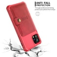 thumbnail image 6 of iPhone 12 Pro Max Case, Dteck Wallet Case for iPhone 12 Pro Max 6.7 inch 2020, Hard Silicone Shockproof Case Flip Leather Card Holder Protective Cover Work with Magnet Car Holder Mount, Red, 6 of 7