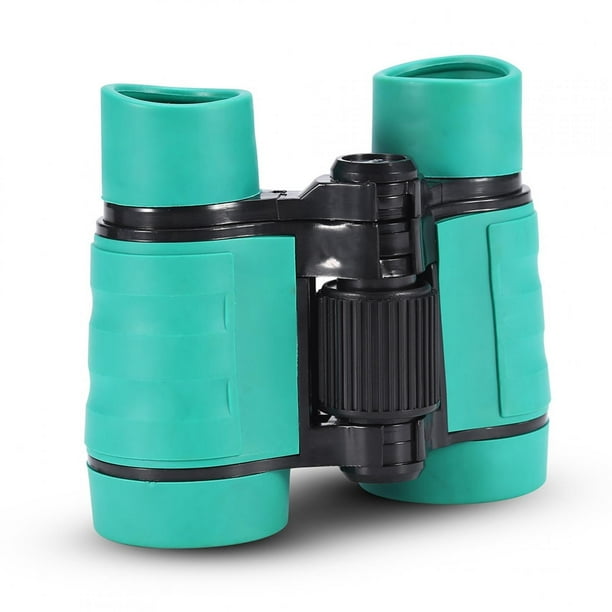 Prismlicos para Niones Conumo de 4x, Estuche de Goma, Ergonímico, Lentes recubiertas, Prismés Coptos compactos para observación de Aves, Actividades al Aire Libre