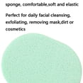 thumbnail image 3 of Facial Cleaning Sponges Oval Makeup Removal Cleaning Pad Powder Puff, 3 of 6