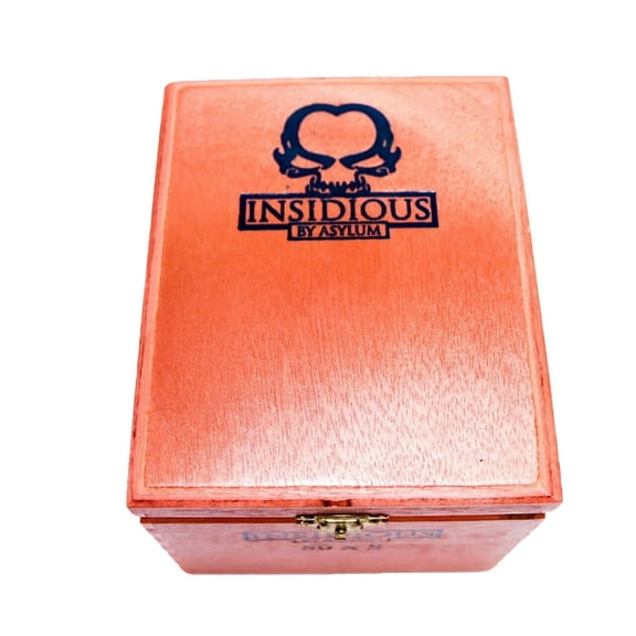 Insidious Long Filler 50 x 5 Empty Wood Cigar Box 5.75" x 4.5" x 4.25"