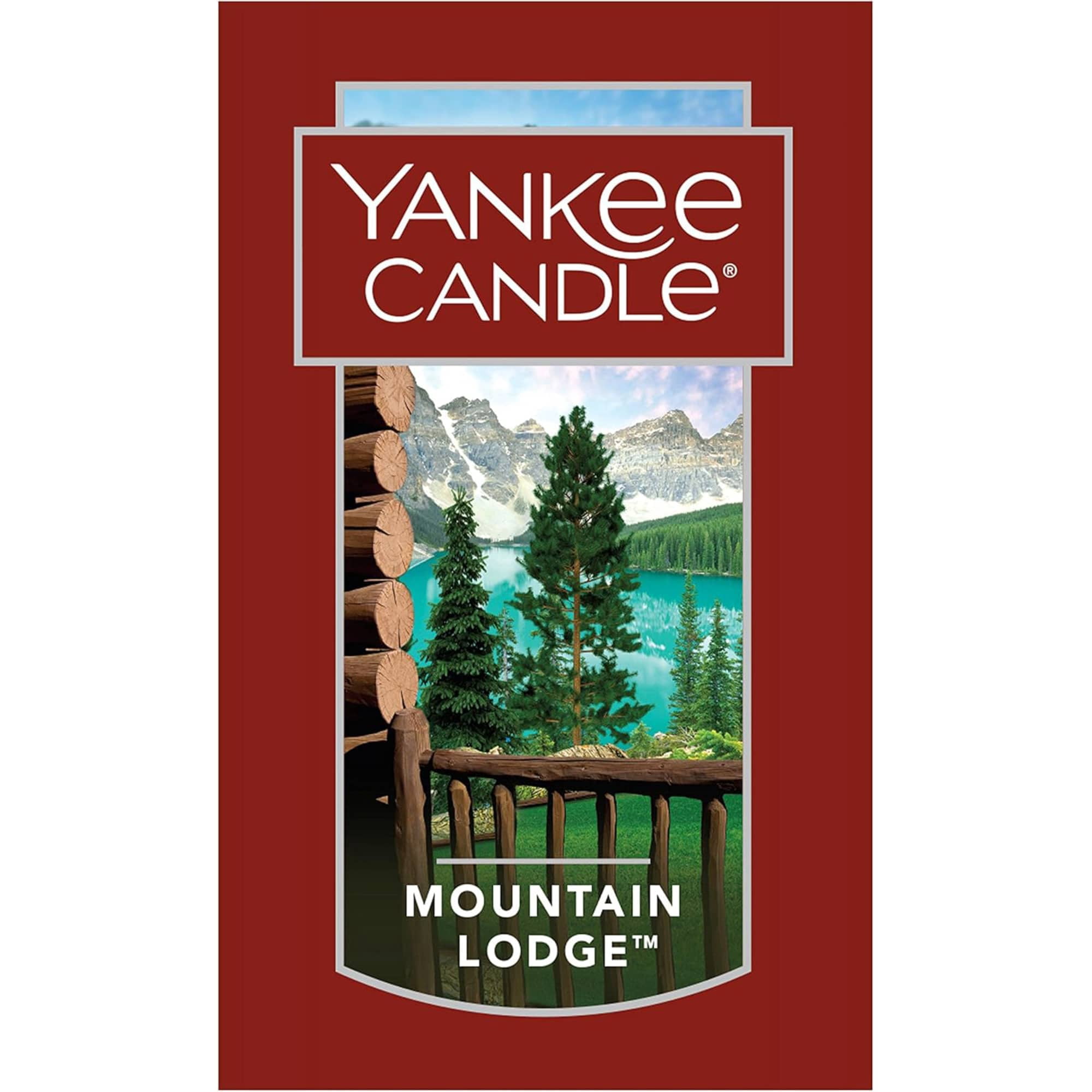 Yankee Candle Mountain Lodge Scented Classic 22oz Large Jar Single Wick Aromatherapy Candle Over 110 Hours of Burn Time Apothecary Jar Fall Scented for Home