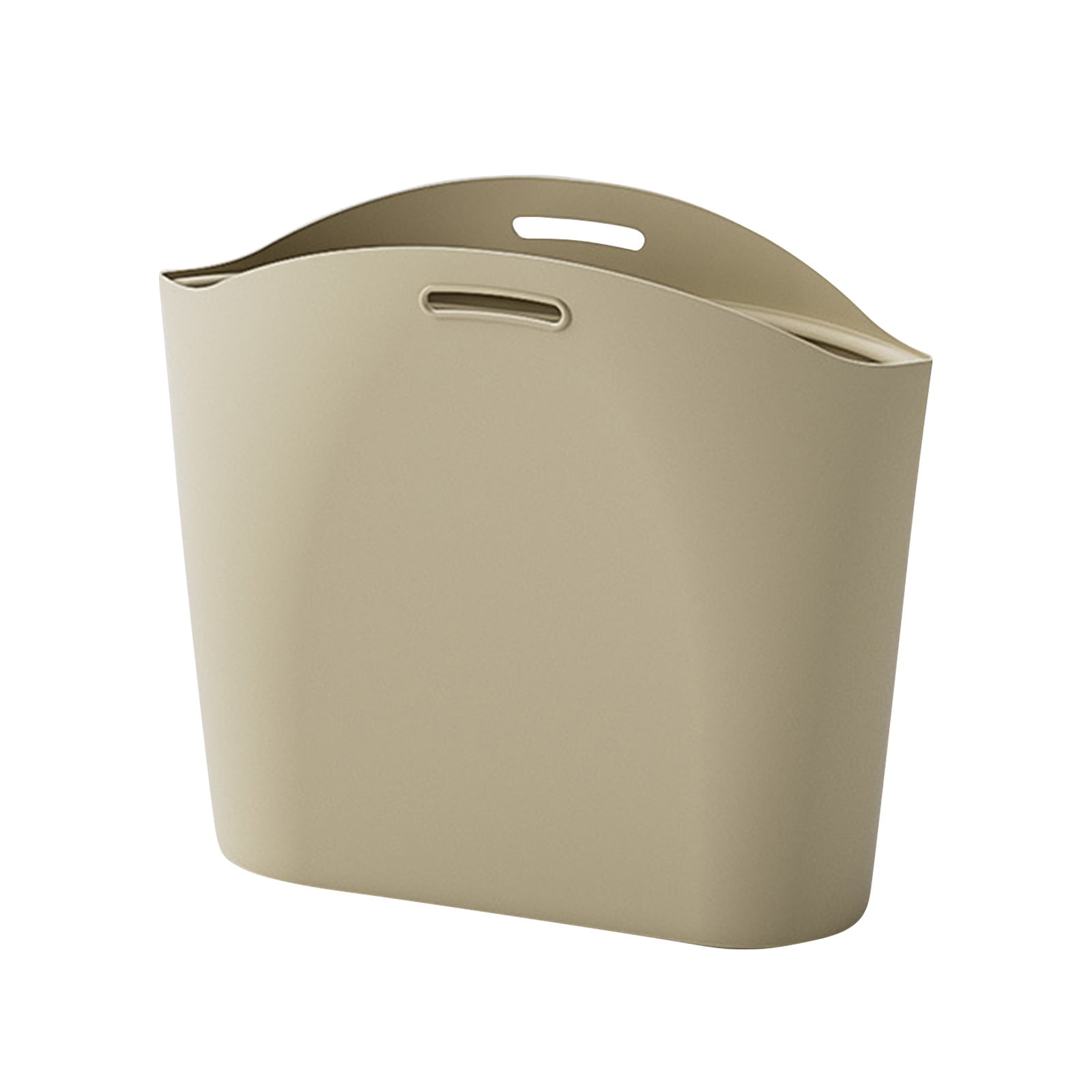 Needhep Wall-mounted Punch- Trash Can, Small Touchless Trash Bin, Mini Trash Can With Lid Bathroom Household Garbage Can With Lid Slimline for Bathroom (Gray)