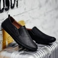 thumbnail image 5 of Big Size Men's Casual Loafers Slip On Leather Shoes Lightweight Driving Shoes Moccasins Classic Penny Loafer Flats Boat Shoes, 5 of 10