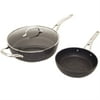 The Rock 8 & 11" Frypan w/SS Handle+Lid