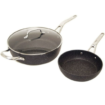 Starfrit 3-Piece Cookware Set with Riveted Cast Stainless Steel Handles