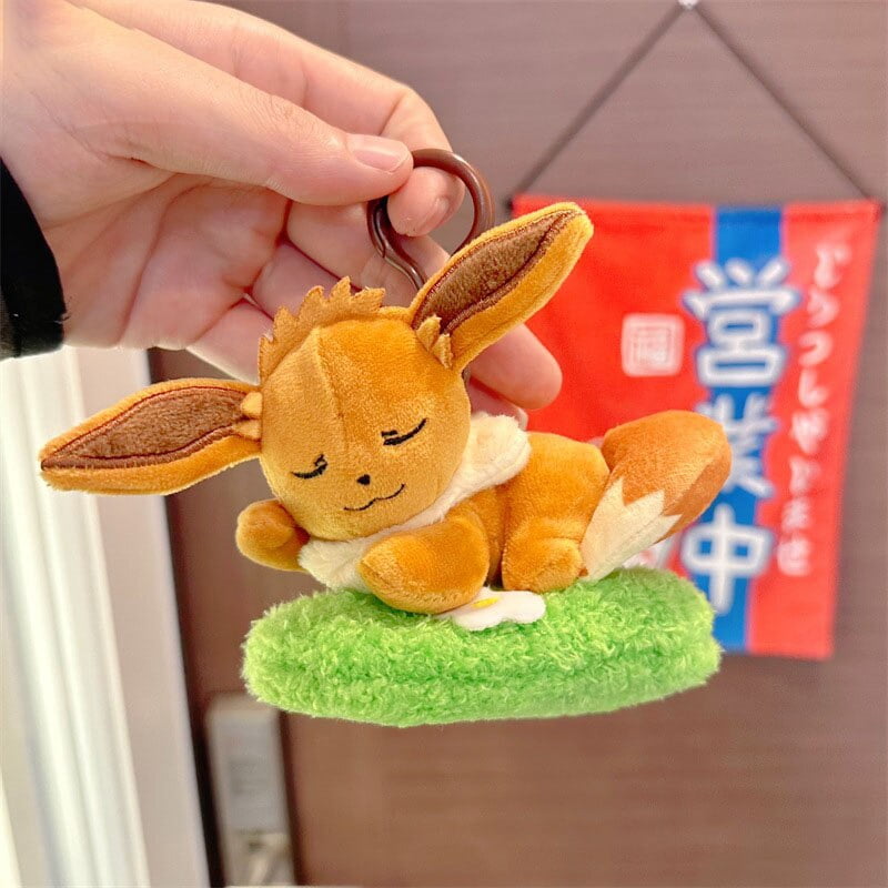 Pokémon Center Scorbunny Plush Keychain - Official, 7.3 Inches, Fluffy Material, With Poké Ball Clasp