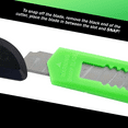 thumbnail image 5 of 3 Neon Green Utility Knife Box Cutters Heavy Duty Industrial Strength, 5 of 7