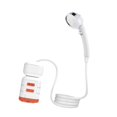 thumbnail image 2 of Ducha de camping portátil recargable, práctica y práctica, a prueba de fugas, eléctrica para Naranja y blanco, 2 of 8