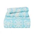 thumbnail image 2 of Superior Cotton Blend Woven Jacquard Vintage Medallion Bedspread Set 3-Pieces, Queen, Aqua, 2 of 7