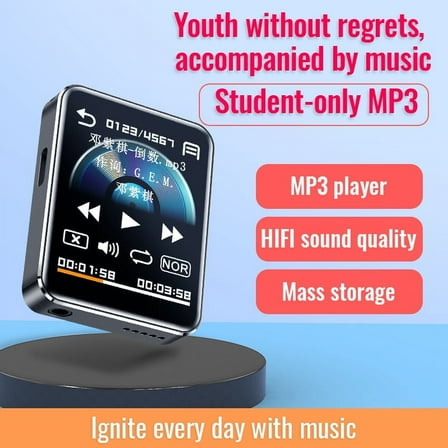 M28 Smart MP3 Player - Touchscreen Audio Player with Live Lyrics Display & Noise-Reducing Recording