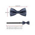 thumbnail image 4 of INSPIRE CHIC Men's Polka Dots Bow Ties Pre-Tied Bowknot for Wedding Business Navy Blue Pink, 4 of 5