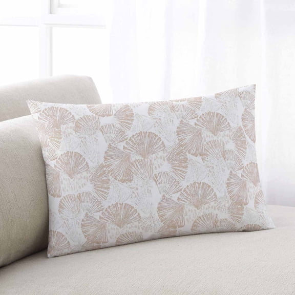Nautical Seashell Throw Pillow Covers, Summer Coastal Marine Shells Beige Soft Breathable Pillow Cases with Invisible Zipper for Sleeping, Body Pillowcases for Couch Bed Sofa Chair 24x36 Inches
