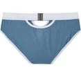 thumbnail image 3 of TANBOM Men's Backless Briefs Bamboo Viscose Underwear Blue S 1-Pack, 3 of 6