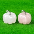thumbnail image 1 of Xihbxyly Calabaza En Miniatura Hecha a Mano, Hecha de Piedra de Cristal Natural, Decoración de Mesa para Halloween y Acción de Gracias, Decoración Otoñal para El Hogar, Ideal para Regalar, Tamaño 30, 1 of 1