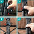 thumbnail image 4 of 12 Pcs Clips de Meubles en Rotin Pinces de Meubles en Osier pour Jardin, Module Extérieur, Canapé, Patio, Meubles, 4 of 5