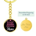 thumbnail image 5 of Dog Mom Keyring Danishswedish Farmdog Mama Circle Keychain Stainless Steel or 18k Gold, 5 of 12