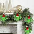 thumbnail image 4 of PuSpu Christmas Christmas Bow Decorations With Christmas Hat Green Bow Christmas Gifts, 4 of 8