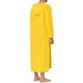 thumbnail image 3 of INSPIRE CHIC Men's Nightshirt Long Sleeves Hooded Loungewear Nightgown Pajamas M Yellow, 3 of 6