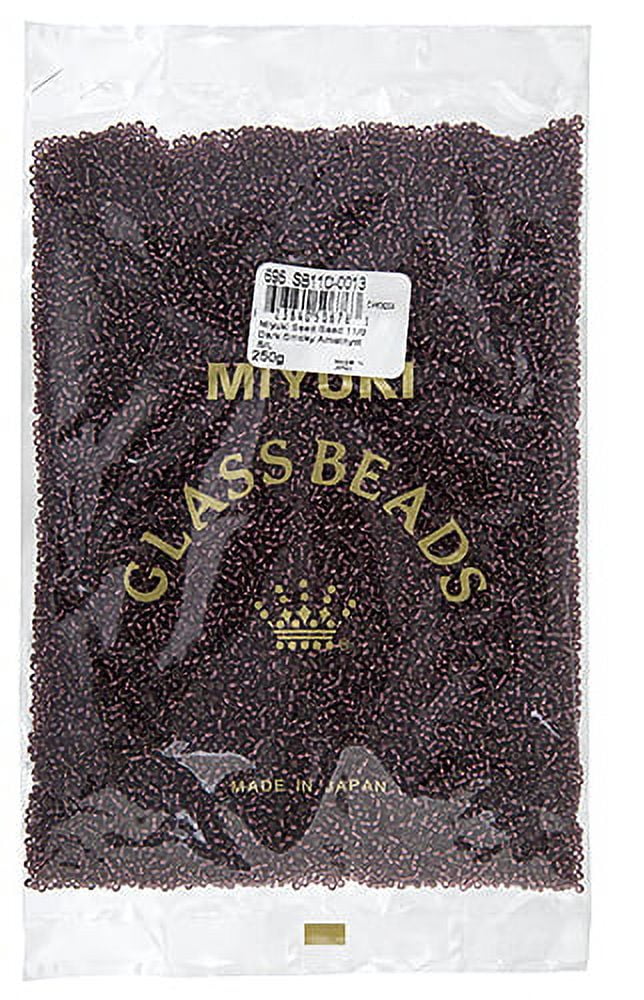 Miyuki Glass Seed Beads 11/0 (250g) DB0013 Silverlined Dark Smoky Amethyst