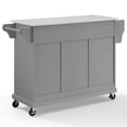 thumbnail image 4 of Crosley Furniture Wood Granite Top Kitchen Cart in Gray/White, 4 of 11