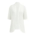 thumbnail image 5 of Summer Cardigans for Women Lightweight Cropped Lightweight 3/4 Sleeve Crochet Shrug Hollowed Out Lace Business Casual&nbsp; Kimono Cardigan, 5 of 6