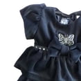 thumbnail image 3 of So La Vita Baby Girl's Butterfly Black Velvet Dress (24 Months), 3 of 4