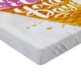 thumbnail image 2 of Ambesonne Ice Cream Fitted Sheet, Words Cherry, California King, Fuchsia Amber Pearl, 2 of 3