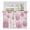 Pink, variant on Orange Marble Tier Curtains, Gold White Geometric Hexagon Modern Light Filtering Kitchen Curtains, 2Pcs Rod Pocket Half Window Treatments Panels for Sink Cafe Cabinet Camper 27.5x24 Inches
