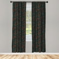 thumbnail image 3 of Ambesonne Floral Curtains, Herbs Blooming Stems, Pair of 28"x63", Multicolor, 3 of 5