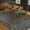 Dark Green / Black, variant on Moss Green Washable 2x4 Indoor Entry Rug, Vintage Floral Small Non-Slip Kitchen Bathroom Rug, Boho Dark Taupe Floor Mat for Front Door