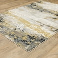 thumbnail image 5 of HomeRoots 508579 10 x 13 ft. Gray Gold Beige Black & Brown Abstract Power Loom Stain Resistant Rectangle Area Rug, 5 of 5