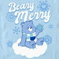 thumbnail image 2 of Men's Care Bears Christmas Grumpy Bear Beary Merry  Graphic Tee Light Blue Small, 2 of 4